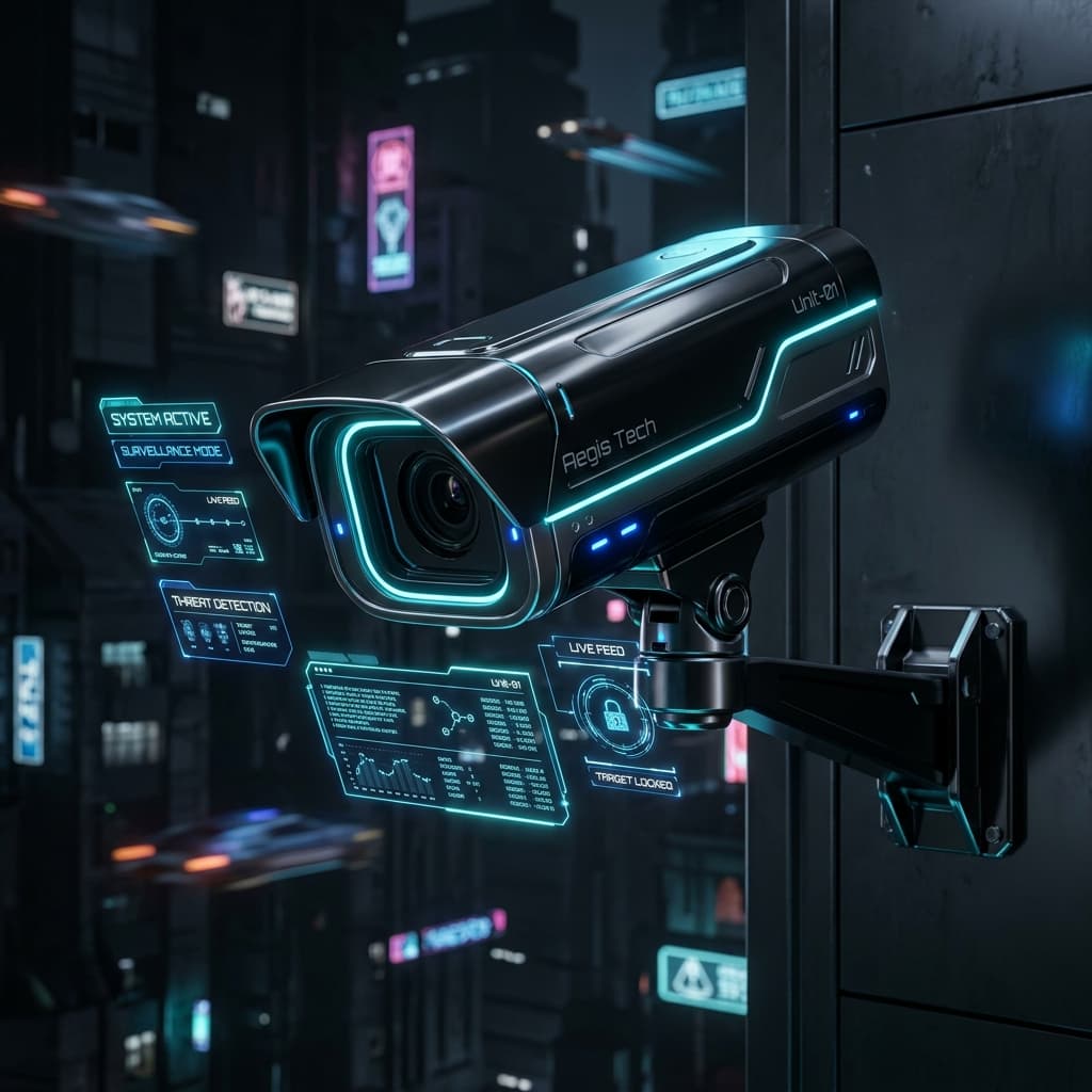 Futuristic Smart CCTV Camera